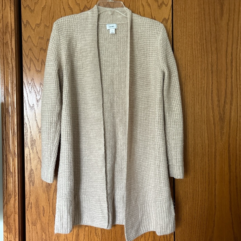 Old navy beige wool cardigan